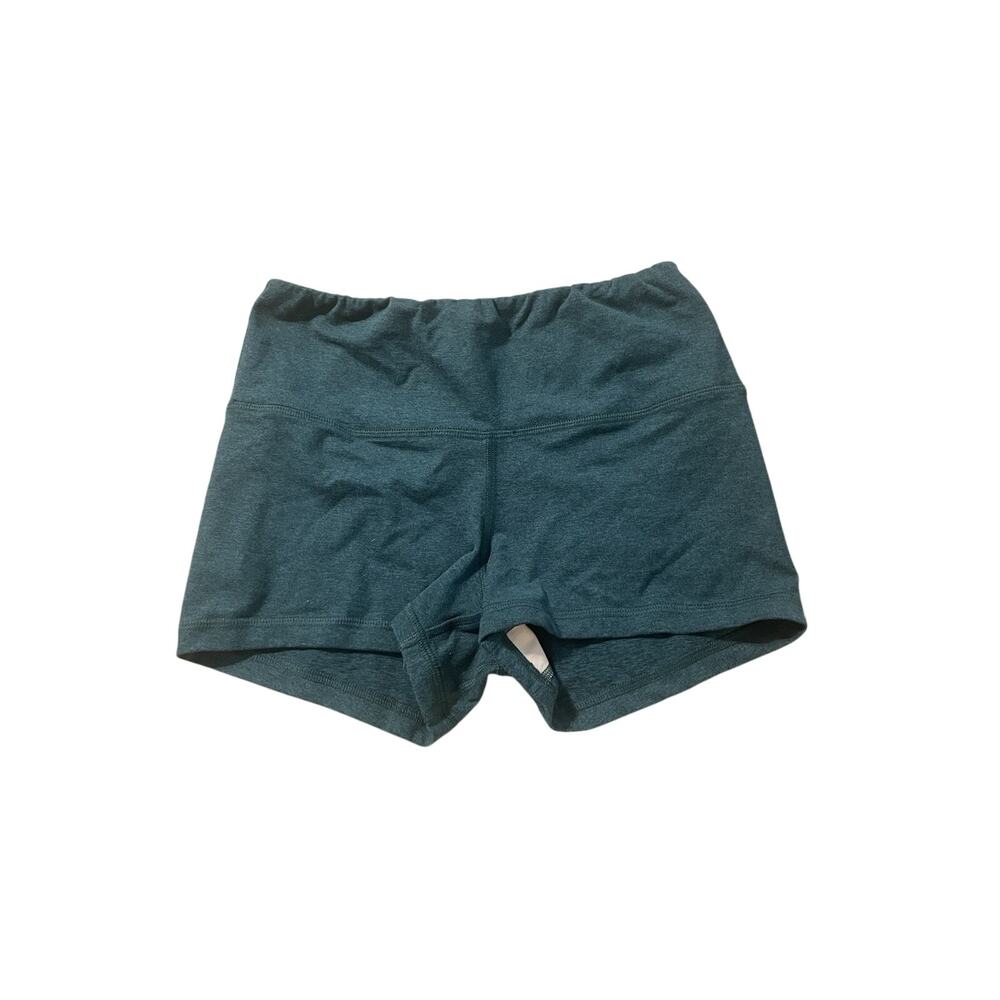 FLEO Blue Black Athletic shorts CrossFit workout size S Heathered